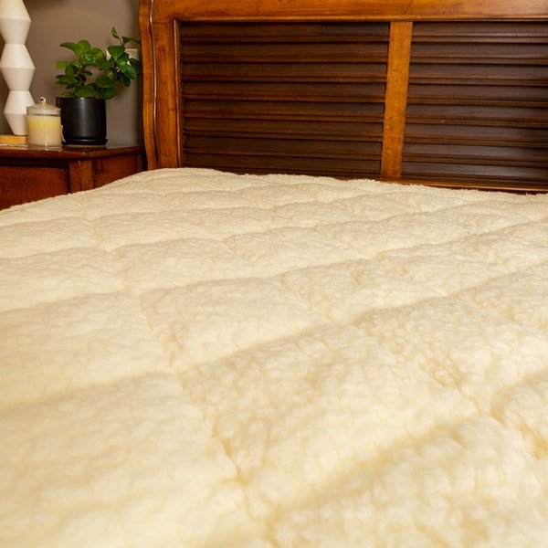 Bambi Matilda Wool On Wool Under Blanket With Reversible Cooton Side - Mattress & Pillow ScienceToppers