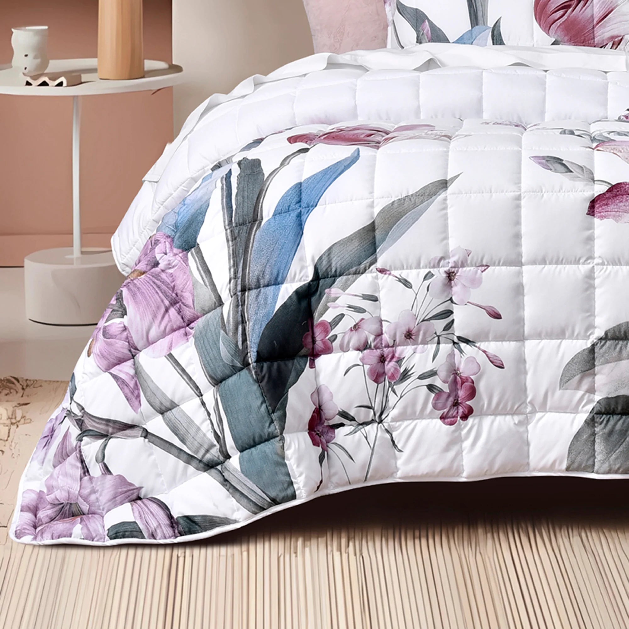 Carmela Printed And Quilted Bedspread Set - Mattress & Pillow ScienceQuilt Cover Set