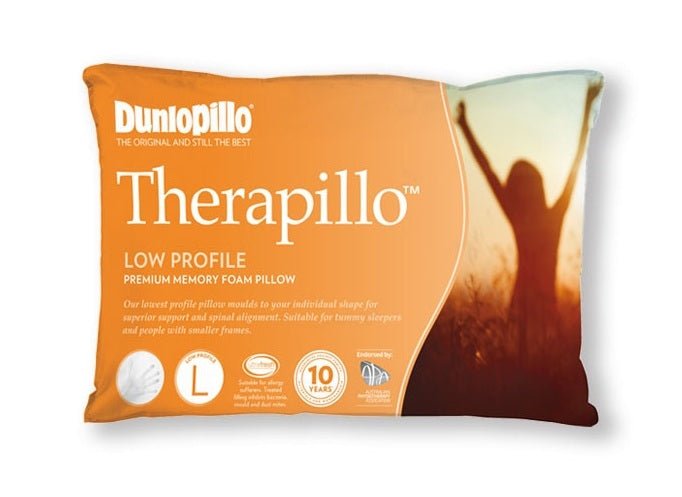 Dunlopillo Therapillo Premium Memory Foam Low Profile - Mattress & Pillow SciencePillows