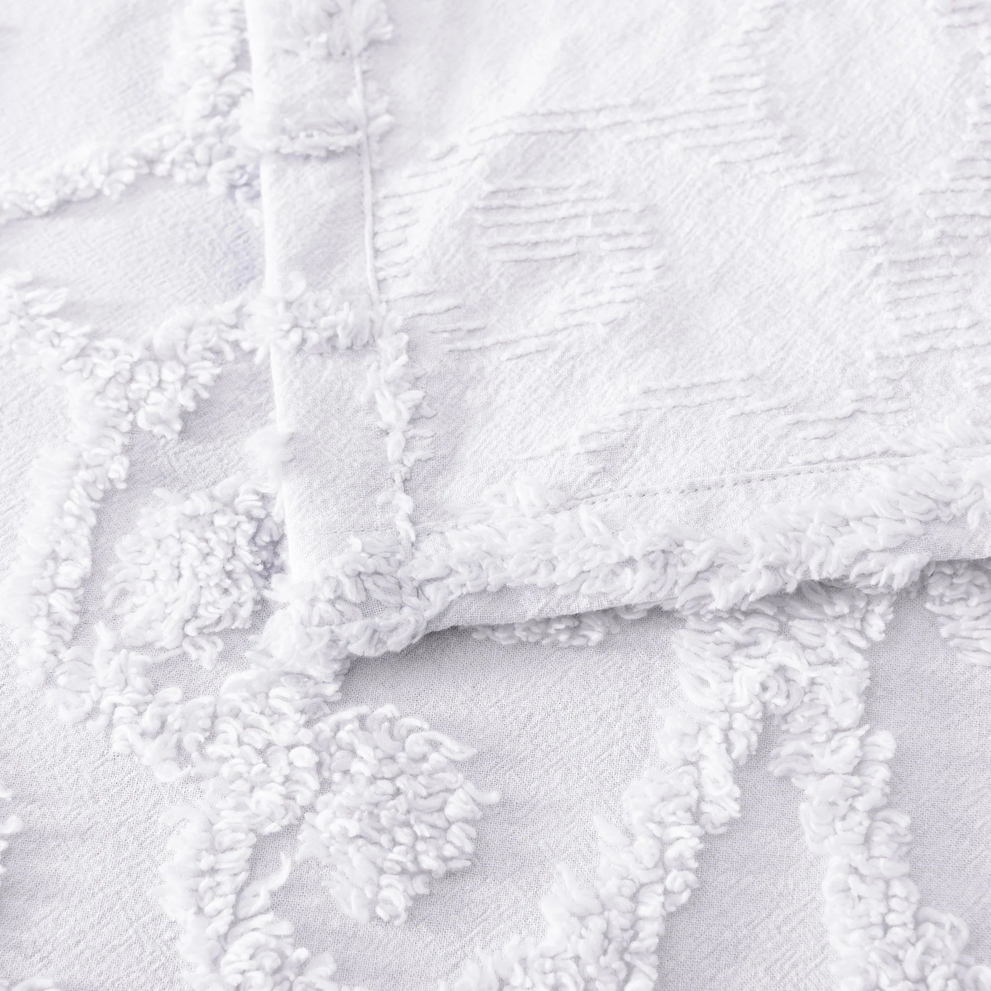 Ella Cotton Chenille Bedspread Set Blush - Mattress & Pillow ScienceQuilt Cover Set