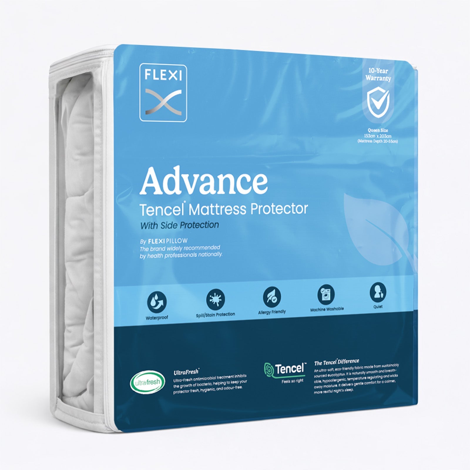 Flexi Advance Tencel Jersey Mattress Protector - Mattress & Pillow ScienceProtection