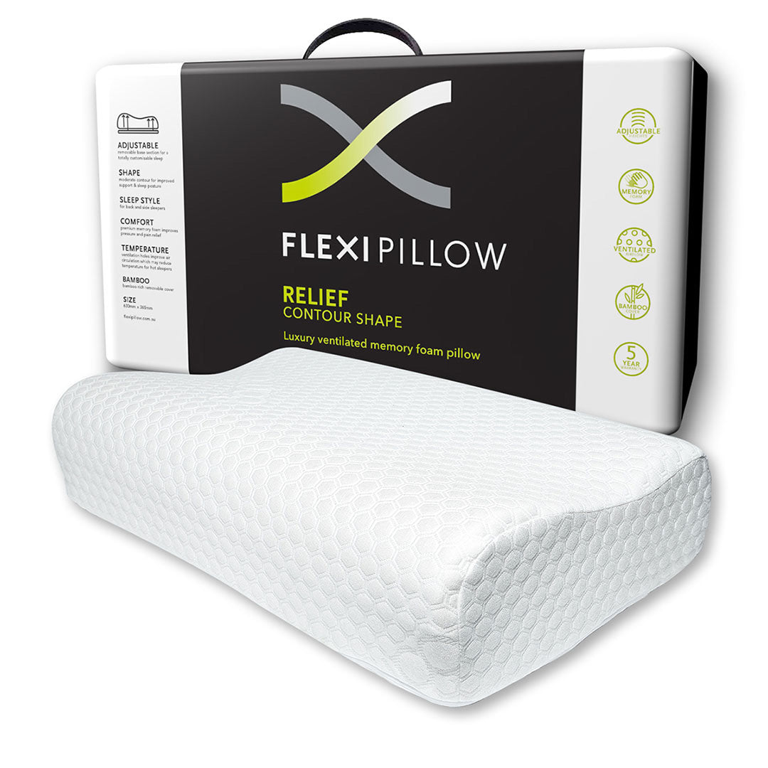 Flexi Pillow - Relief Contour with Bamboo - Mattress & Pillow SciencePillows
