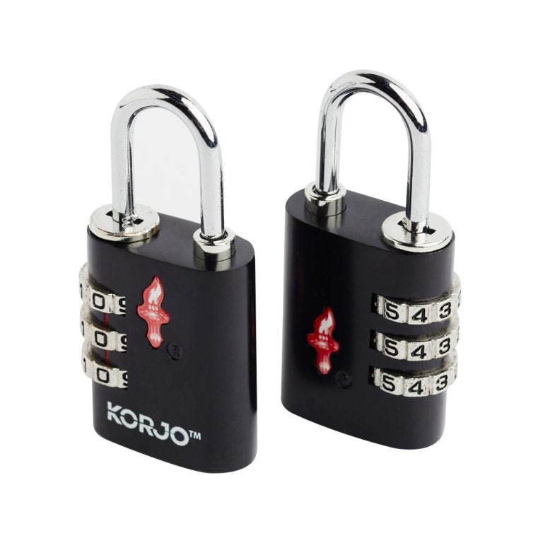 Korjo TSA COMBINATION LOCK - DUO PACK - Mattress & Pillow ScienceTravel