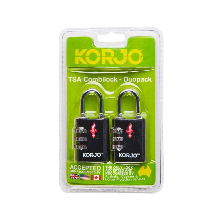 Korjo TSA COMBINATION LOCK - DUO PACK - Mattress & Pillow ScienceTravel