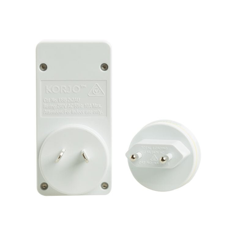 Korjo USB & POWER ADAPTOR - HOME & EUROPE- ITALY & SWITZERLAND - Mattress & Pillow ScienceTravel