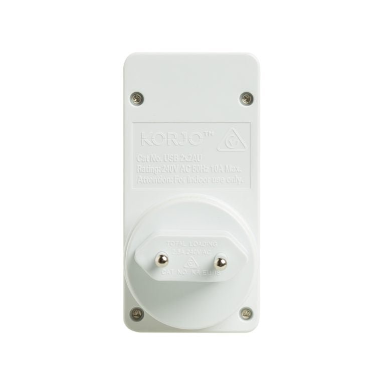 Korjo USB & POWER ADAPTOR - HOME & EUROPE- ITALY & SWITZERLAND - Mattress & Pillow ScienceTravel