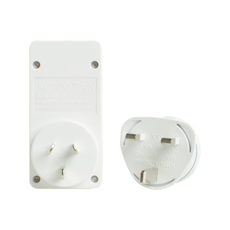 Korjo USB & POWER ADAPTOR - HOME & UK - Mattress & Pillow ScienceTravel