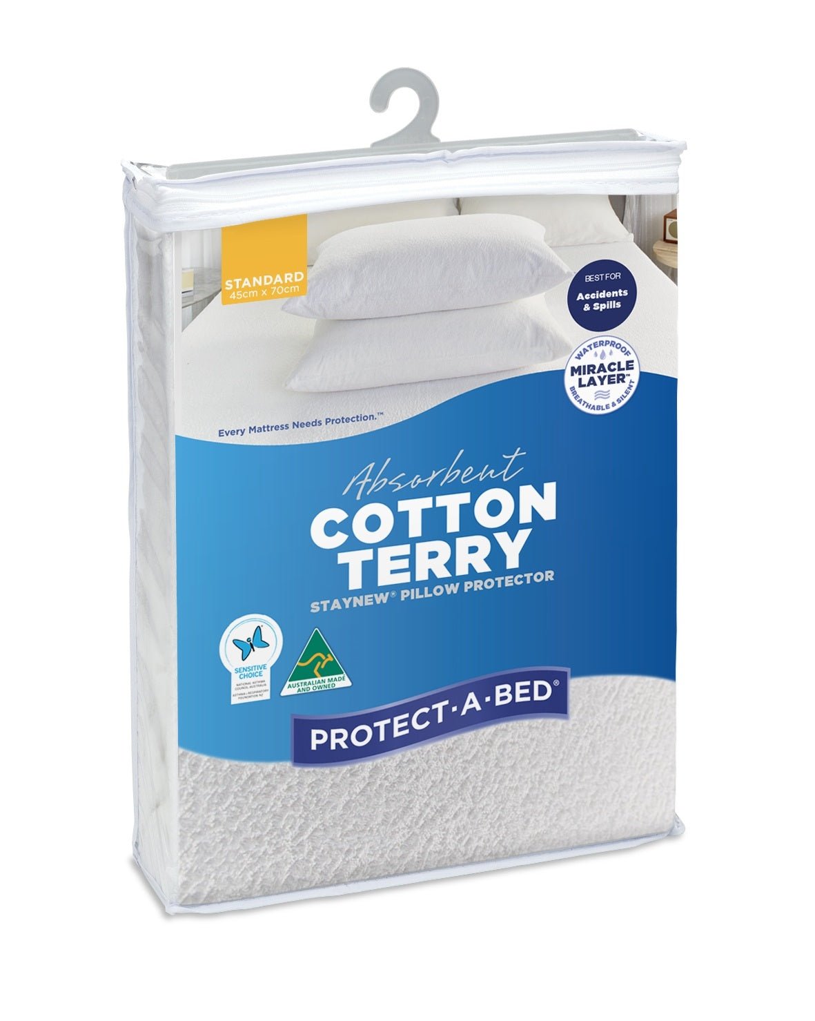 Protect-A-Bed Staynew Pillow Protector - Mattress & Pillow ScienceProtection