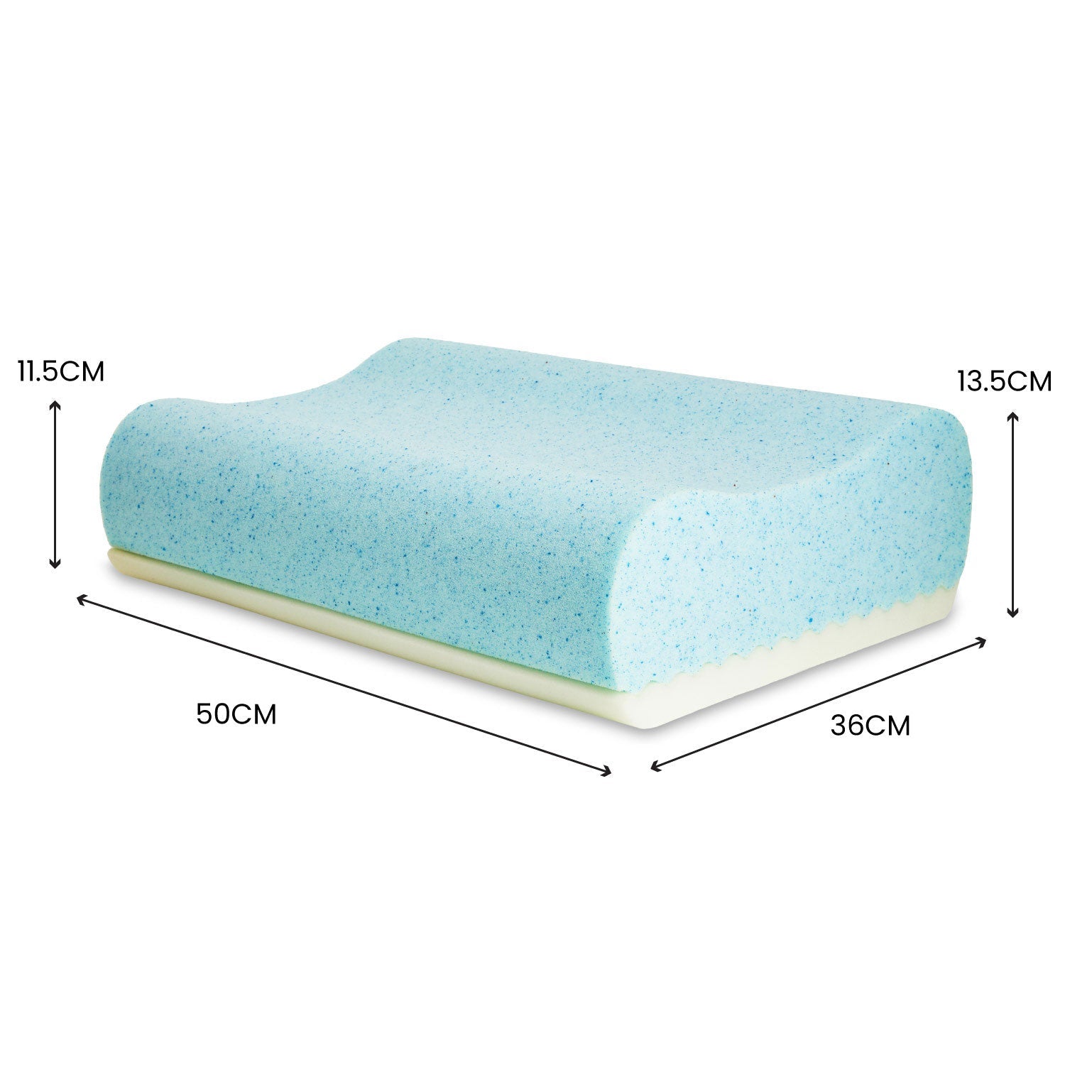 Somna Medica Gel Infused Moderate Contour Adjustable Pillow - Mattress & Pillow SciencePillows