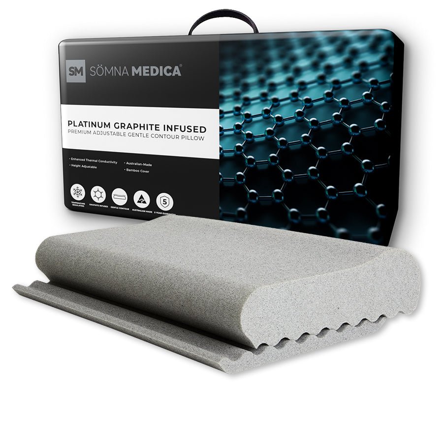 Somna Medica Graphite Infused Gentle Contour Adjustable Pillow - Mattress & Pillow SciencePillows
