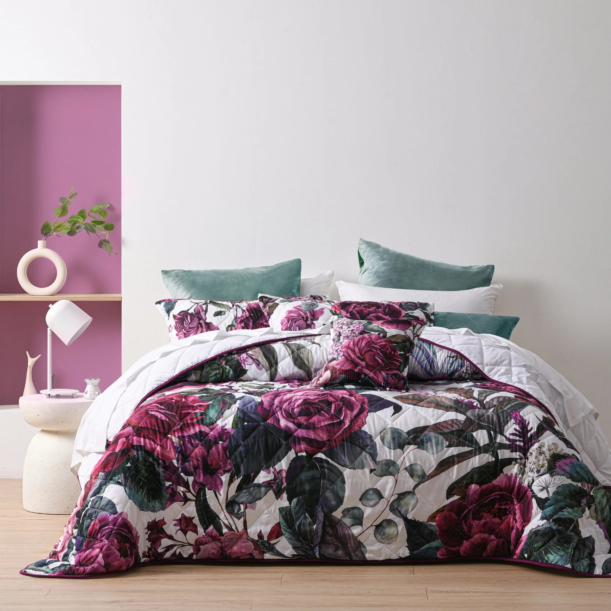 Abigail Printed And Quilted Bedspread Set - Mattress & Pillow ScienceQuilt Cover Set