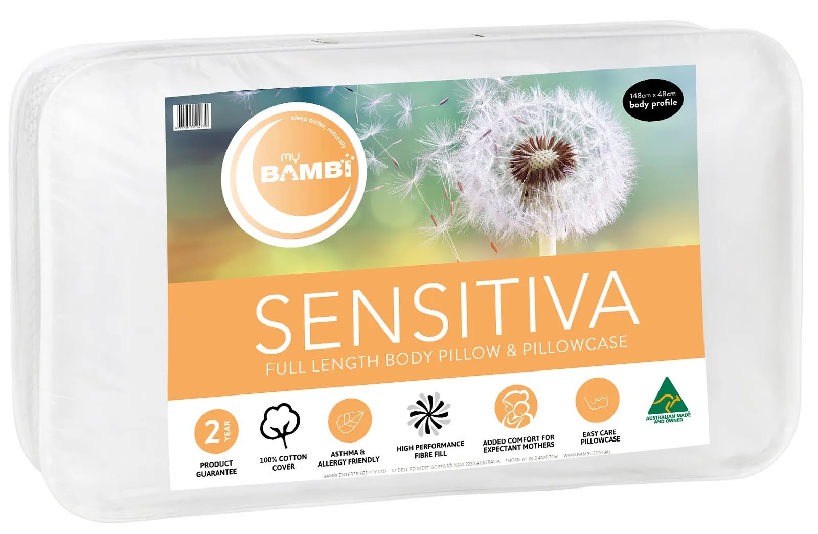 Bambi Polyester Fill Body Pillow - Mattress & Pillow SciencePillows