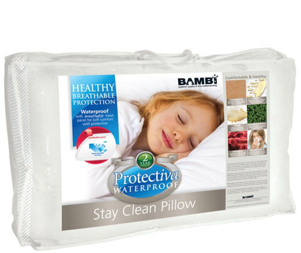 Bambi Protectiva Polyester Pillow with Waterproof Knitted Cover - Mattress & Pillow SciencePillows