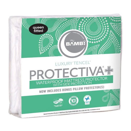 Bambi Protectiva + Tencel Waterproof Mattress Protector With Side Protection And Matching Pillow Protector - Mattress & Pillow ScienceProtection