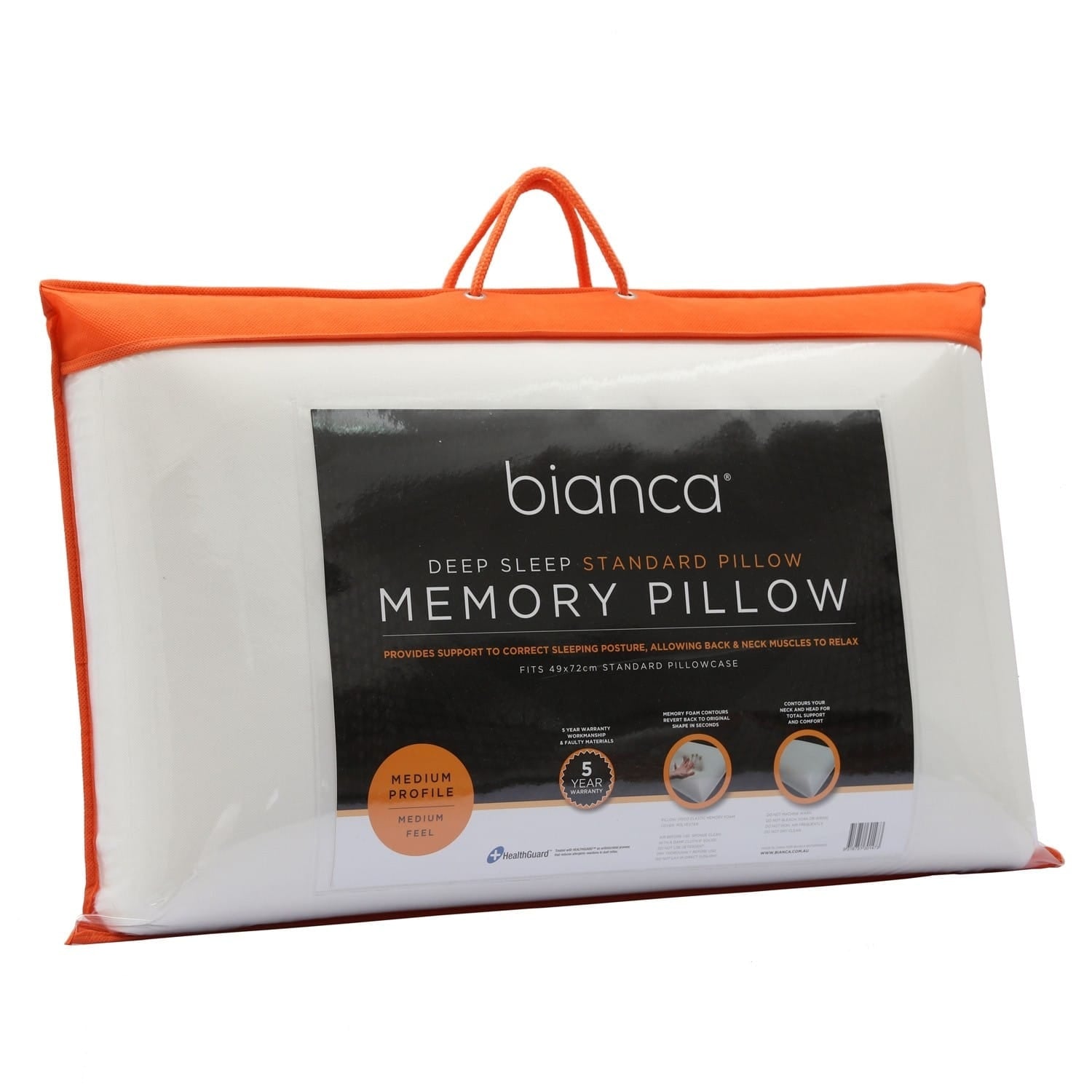 Bianca Deep Sleep Standard Memory Foam Pillow - Mattress & Pillow SciencePillows