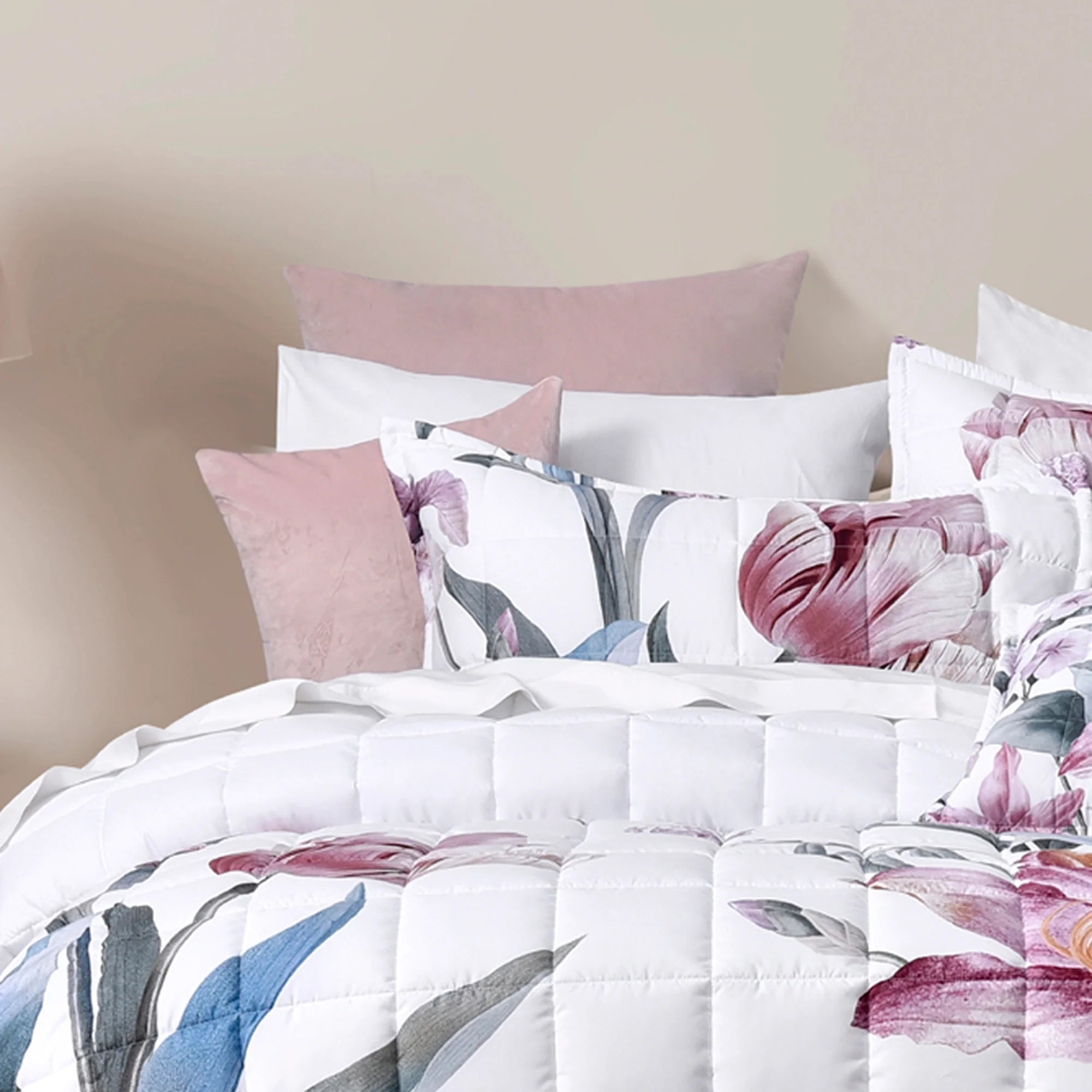 Carmela Printed And Quilted Bedspread Set - Mattress & Pillow ScienceQuilt Cover Set