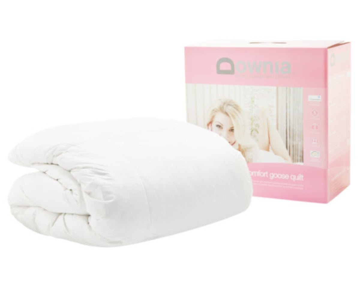 Downia Cozy Collection White Goose Down and Feather Quilt - Mattress & Pillow ScienceQuilts & Doonas