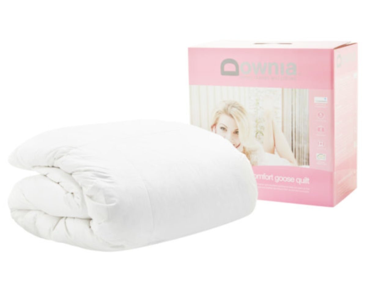 Downia Cozy Collection White Goose Down and Feather Quilt