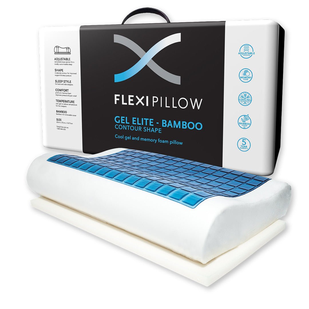 Flexi Pillow - Gel Contour With Bamboo - Mattress & Pillow SciencePillows