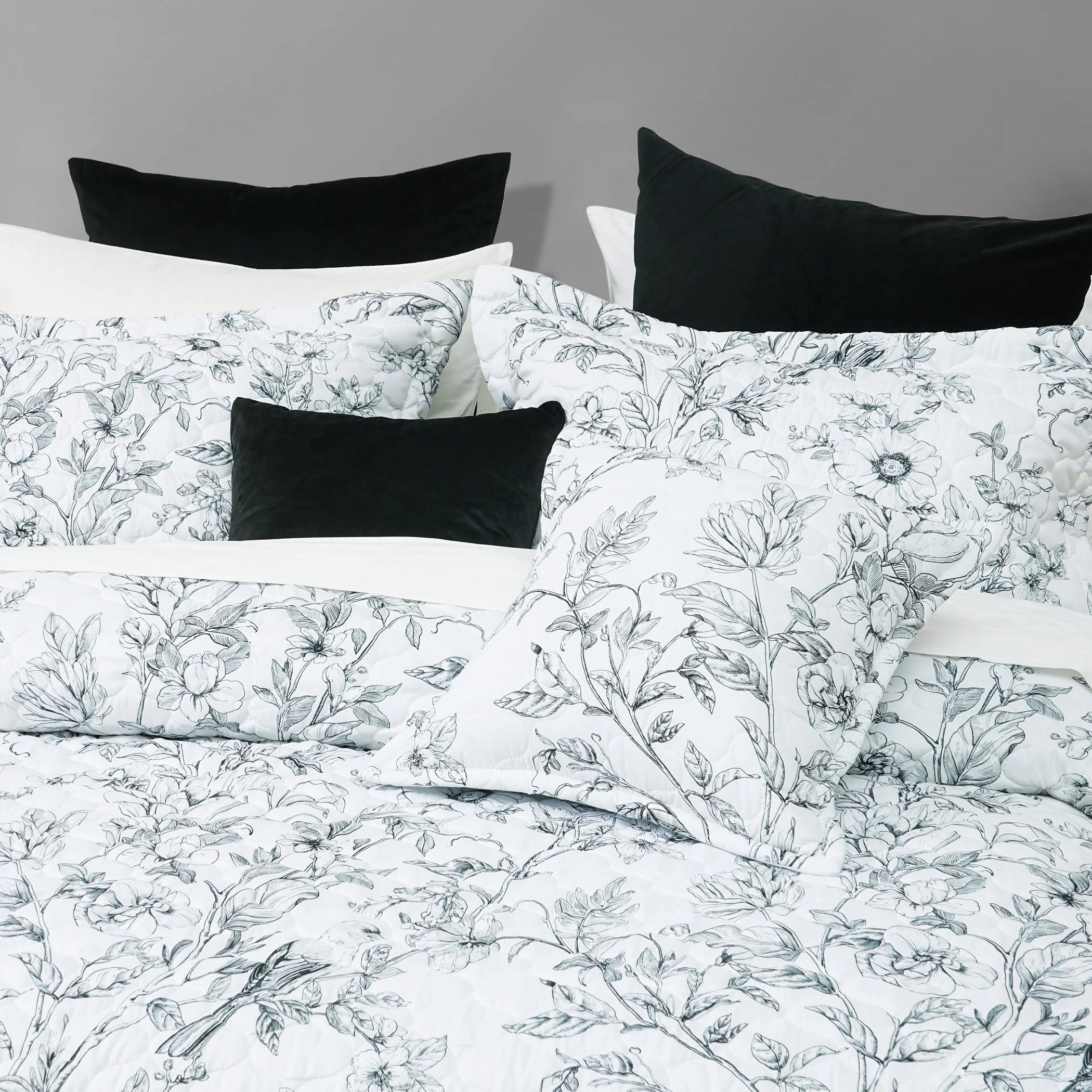 Gracie Printed And Quilted Bedspread Set - Mattress & Pillow ScienceQuilt Cover Set