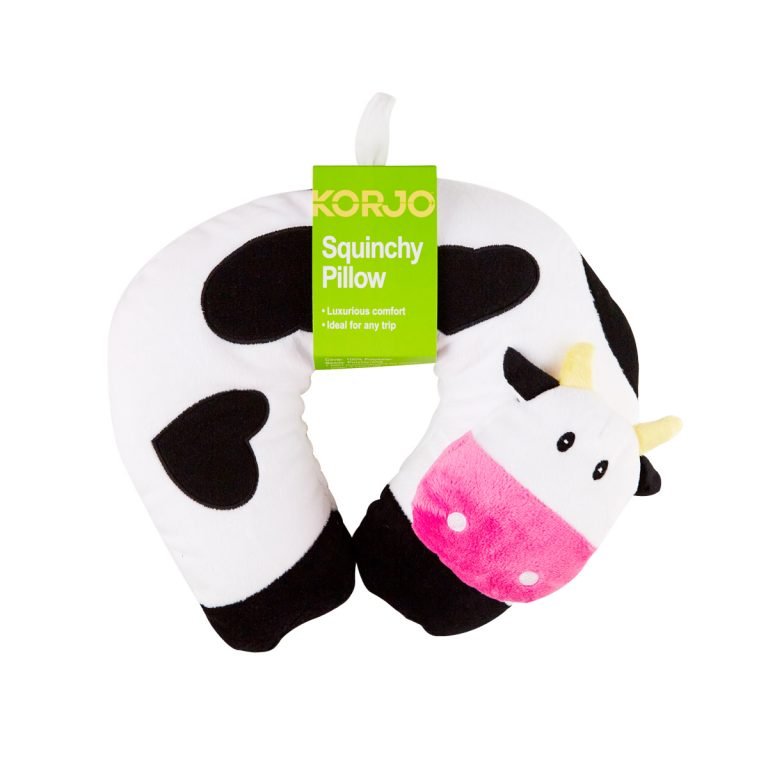 Korjo SQUINCHY PILLOW KIDS COW - Mattress & Pillow ScienceTravel