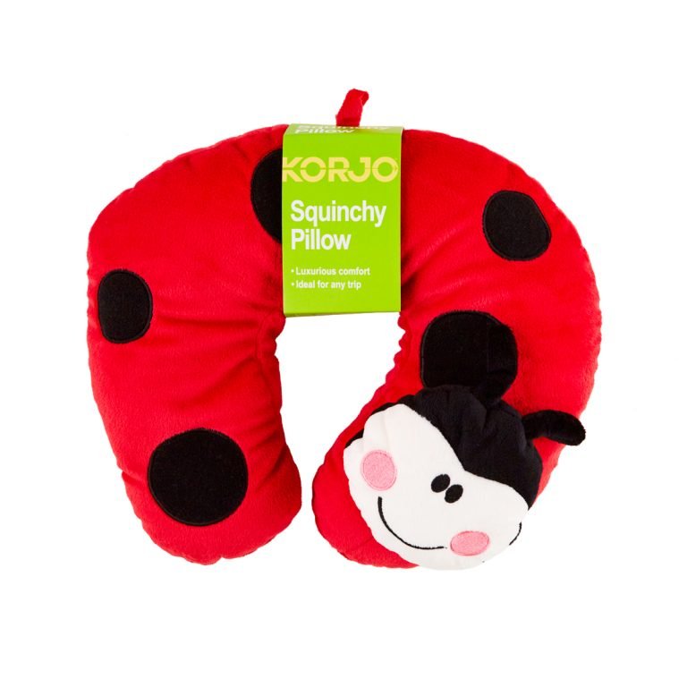 Korjo SQUINCHY PILLOW KIDS LADYBUG - Mattress & Pillow ScienceTravel