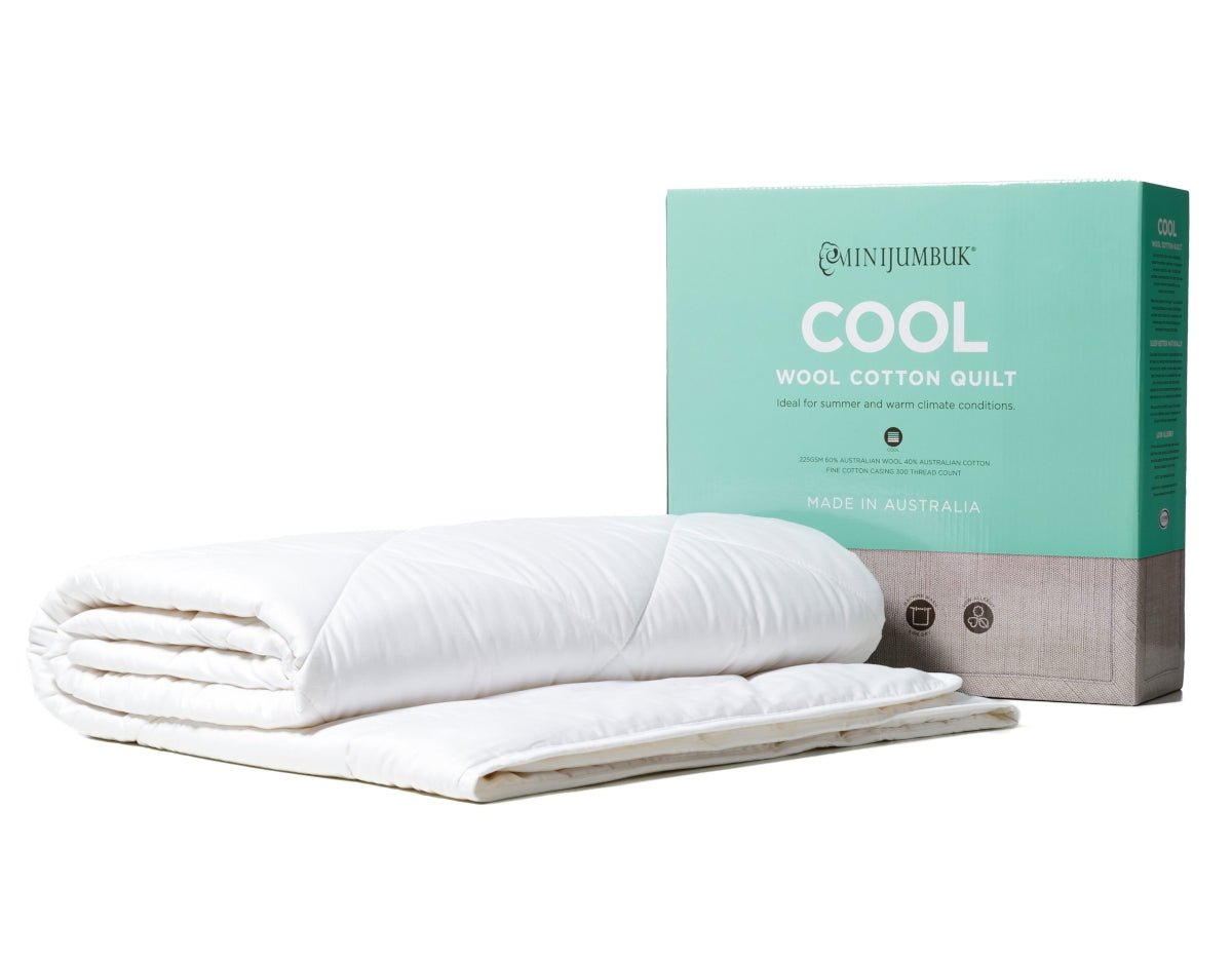 MiniJumbuk Cool Wool Cotton Quilt - Mattress & Pillow ScienceQuilts & Doonas