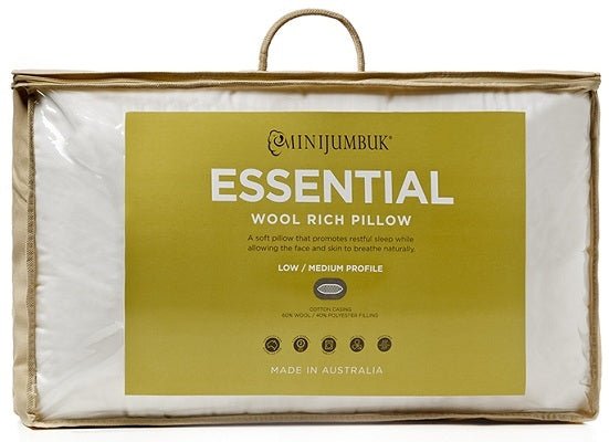 MiniJumbuk Essential Medium-High Pillow - Mattress & Pillow SciencePillows