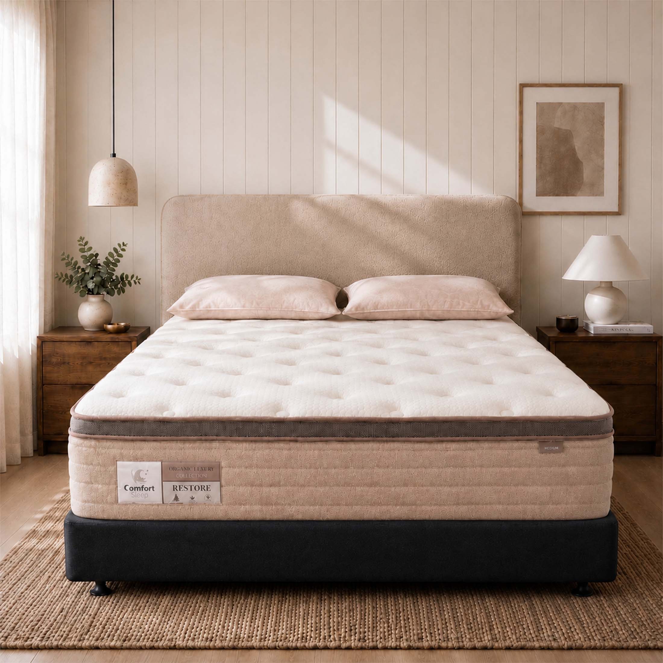 Organic Luxury Restore Pocket Spring Mattress - Medium - Mattress & Pillow ScienceMattresses