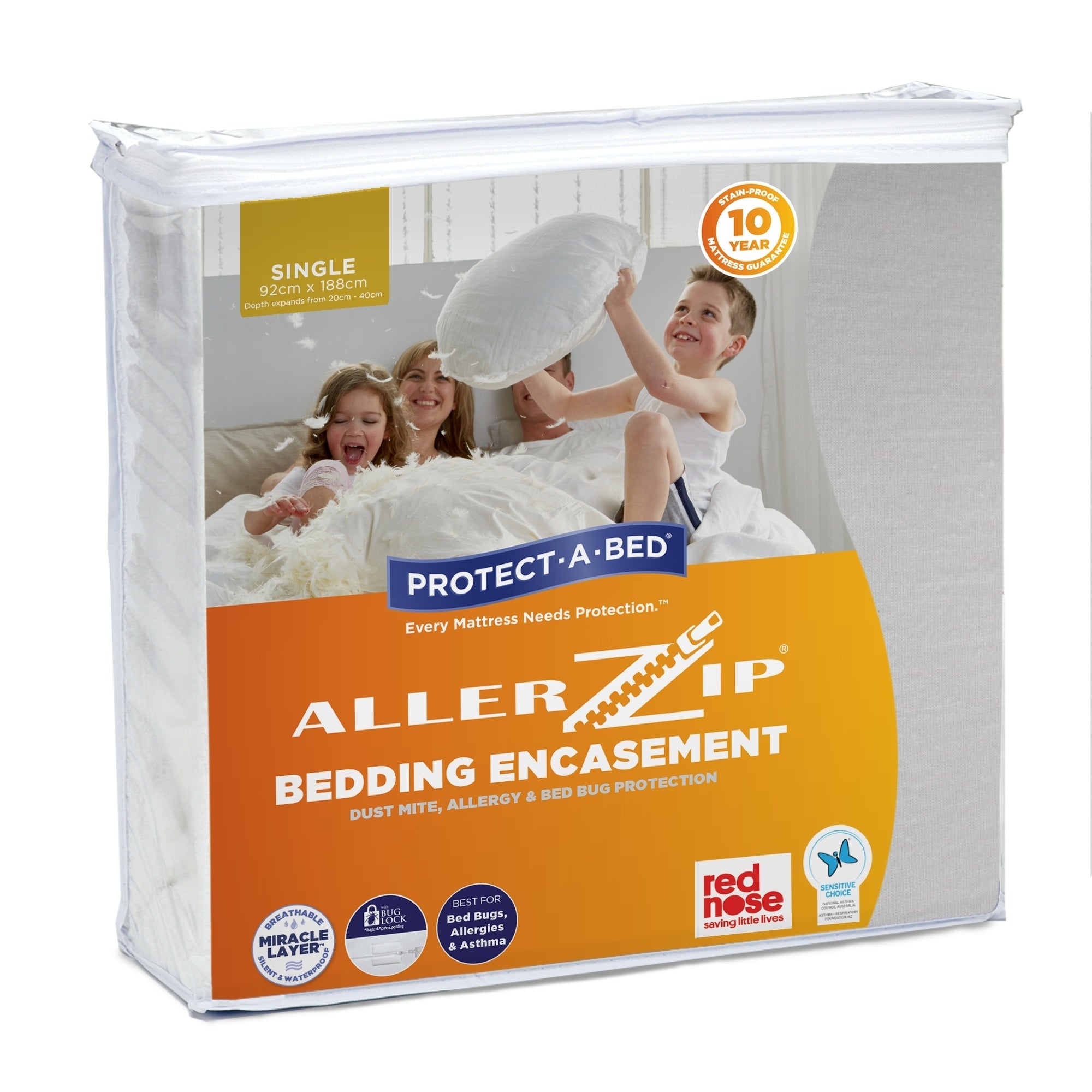 Protect-A-Bed Allerzip Mattress Protector - Mattress & Pillow ScienceProtection