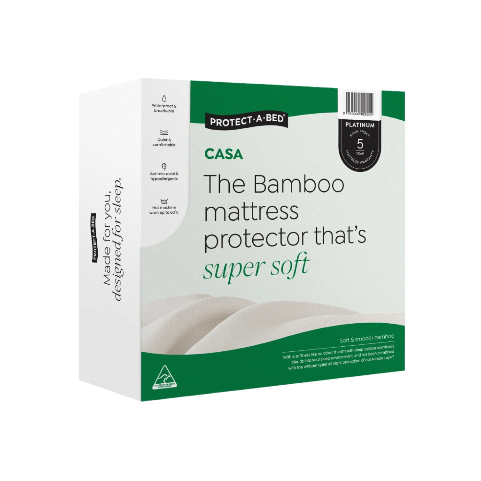 Protect - a - Bed Bamboo Jersey Mattress Protector - Mattress & Pillow ScienceProtection