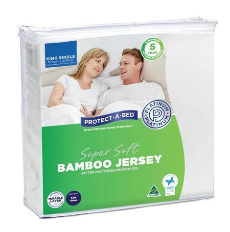 Protect - a - Bed Bamboo Jersey Mattress Protector - Mattress & Pillow ScienceProtection