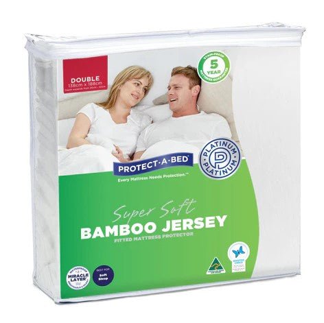Protect - a - Bed Bamboo Jersey Mattress Protector - Mattress & Pillow ScienceProtection