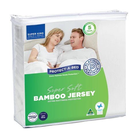 Protect - a - Bed Bamboo Jersey Mattress Protector - Mattress & Pillow ScienceProtection