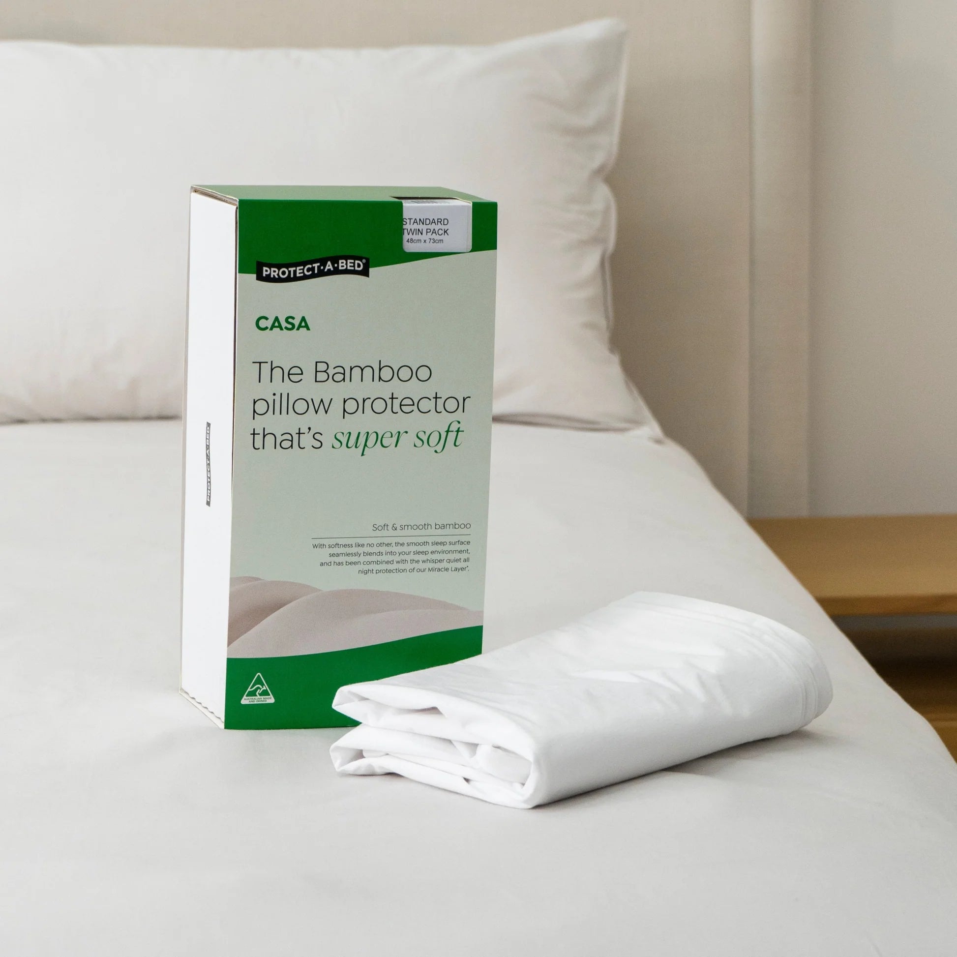 Protect - A - Bed Bamboo Jersey Pillow Protector - Mattress & Pillow ScienceProtection