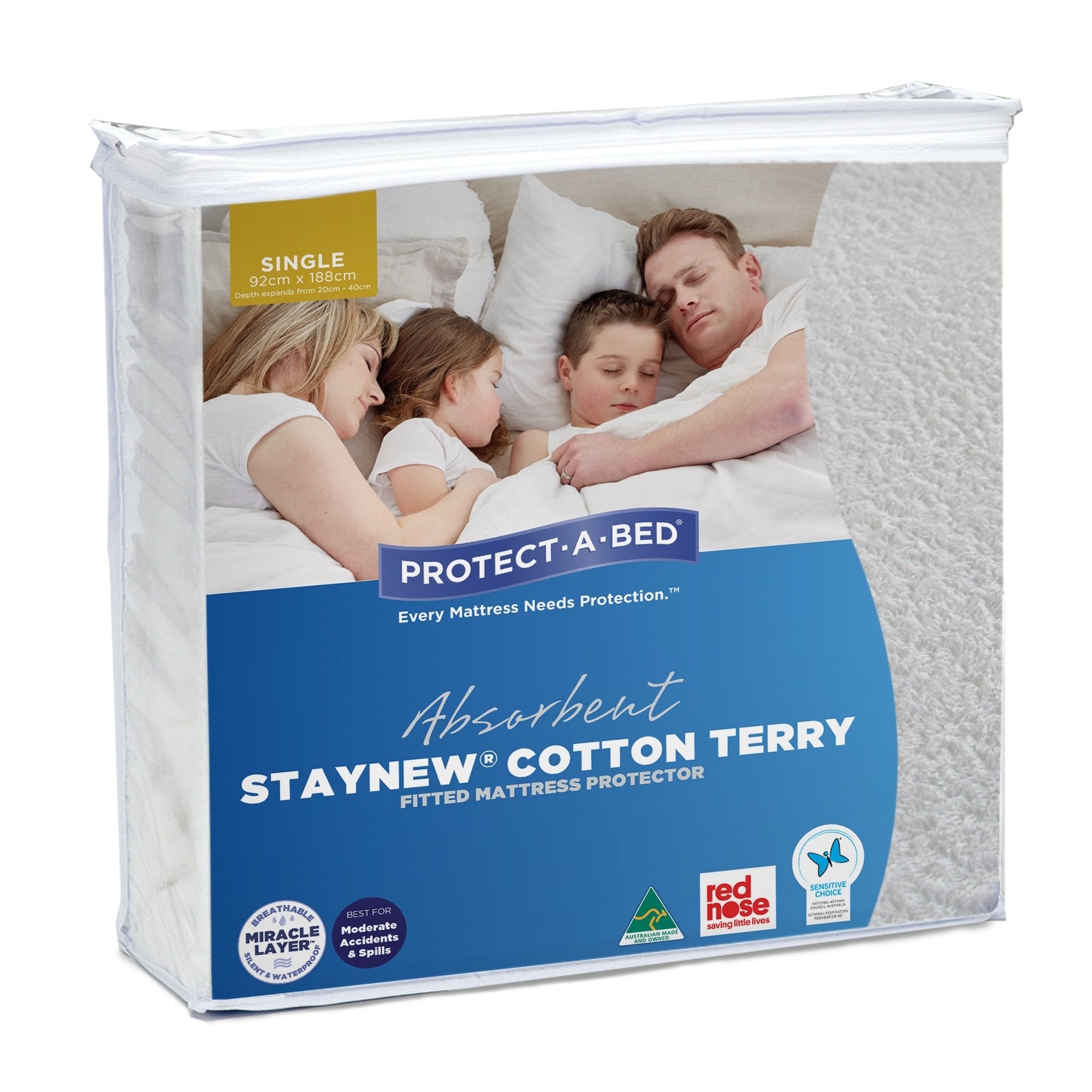 Protect-A-Bed Staynew Mattress Protector - Mattress & Pillow ScienceProtection