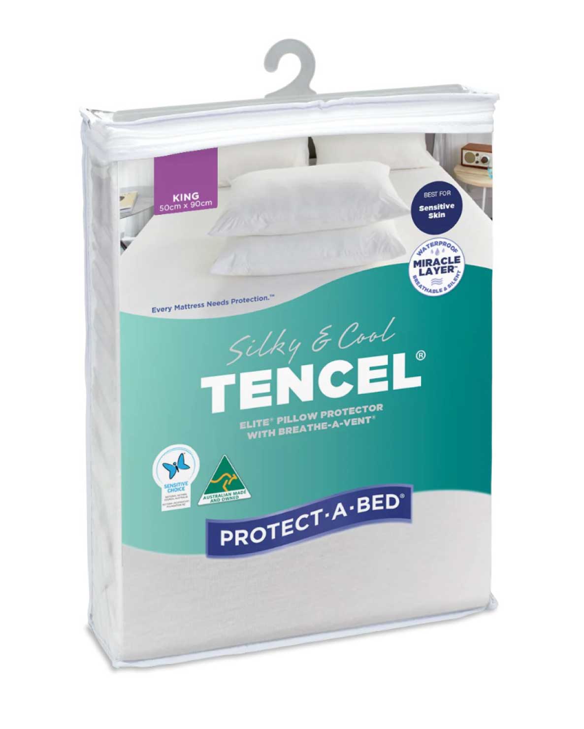 Protect-A-Bed Tencel Elite Pillow Protector - Mattress & Pillow ScienceProtection
