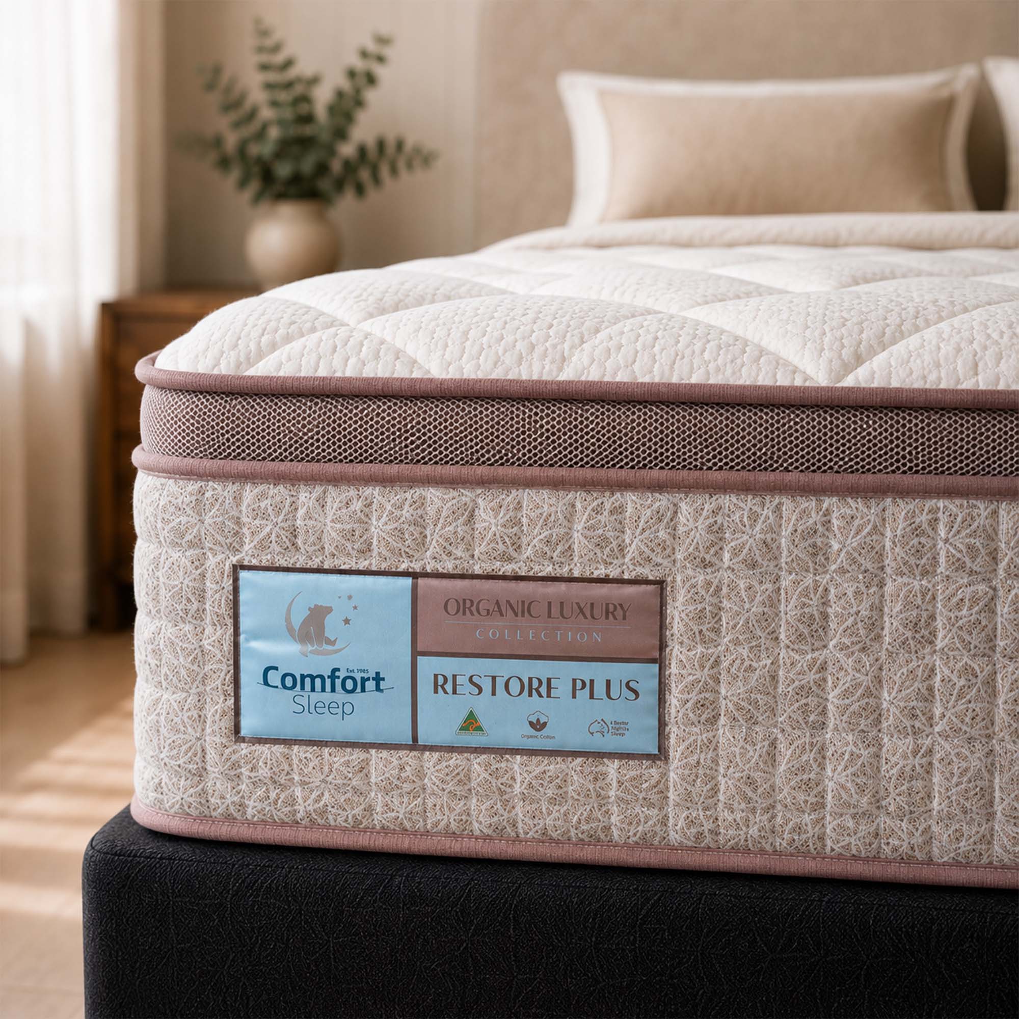Organic Luxury Restore Plus Pocket Spring Mattress Firm
