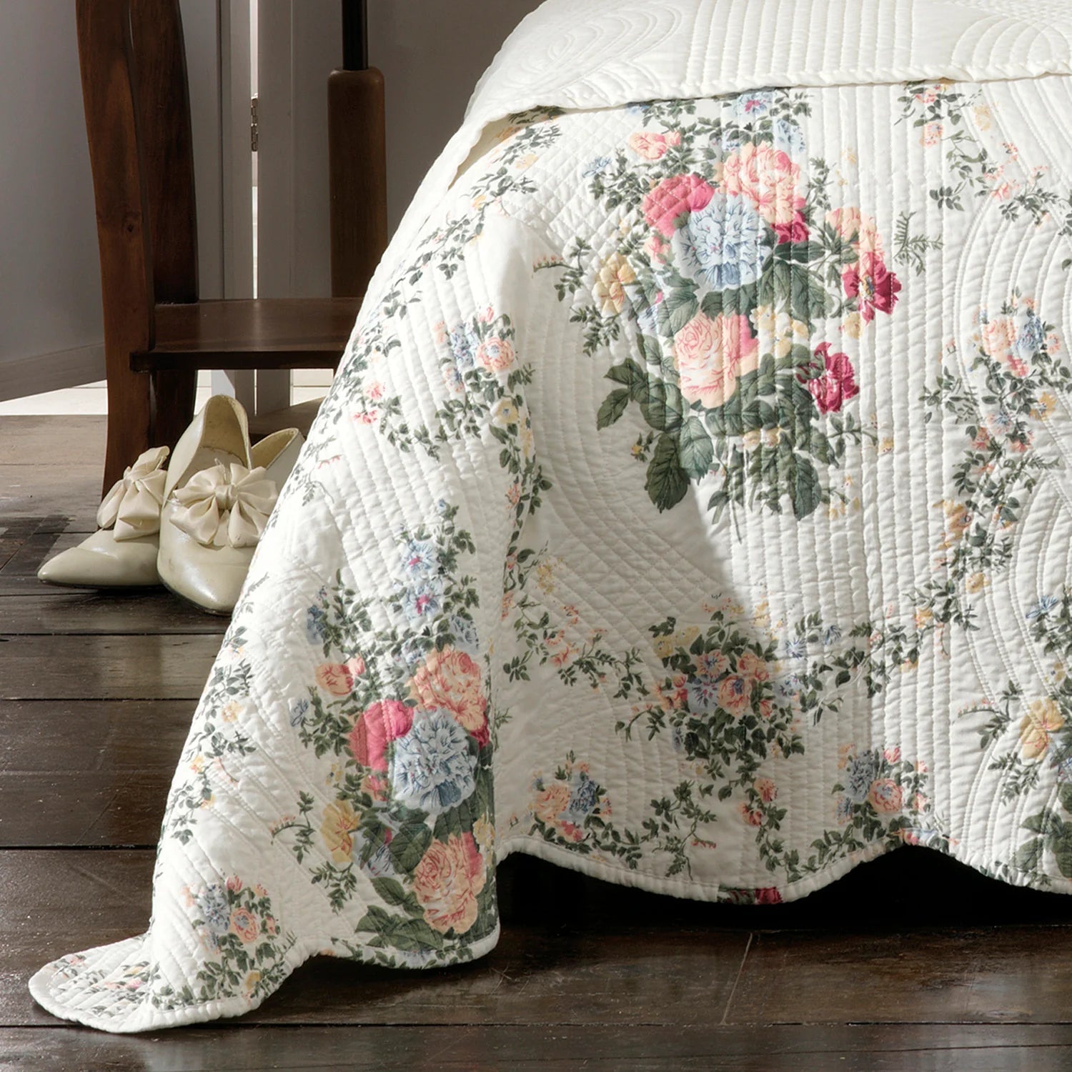 Rosedale Printed And Quilted Bedspread Set - Mattress & Pillow ScienceQuilt Cover Set