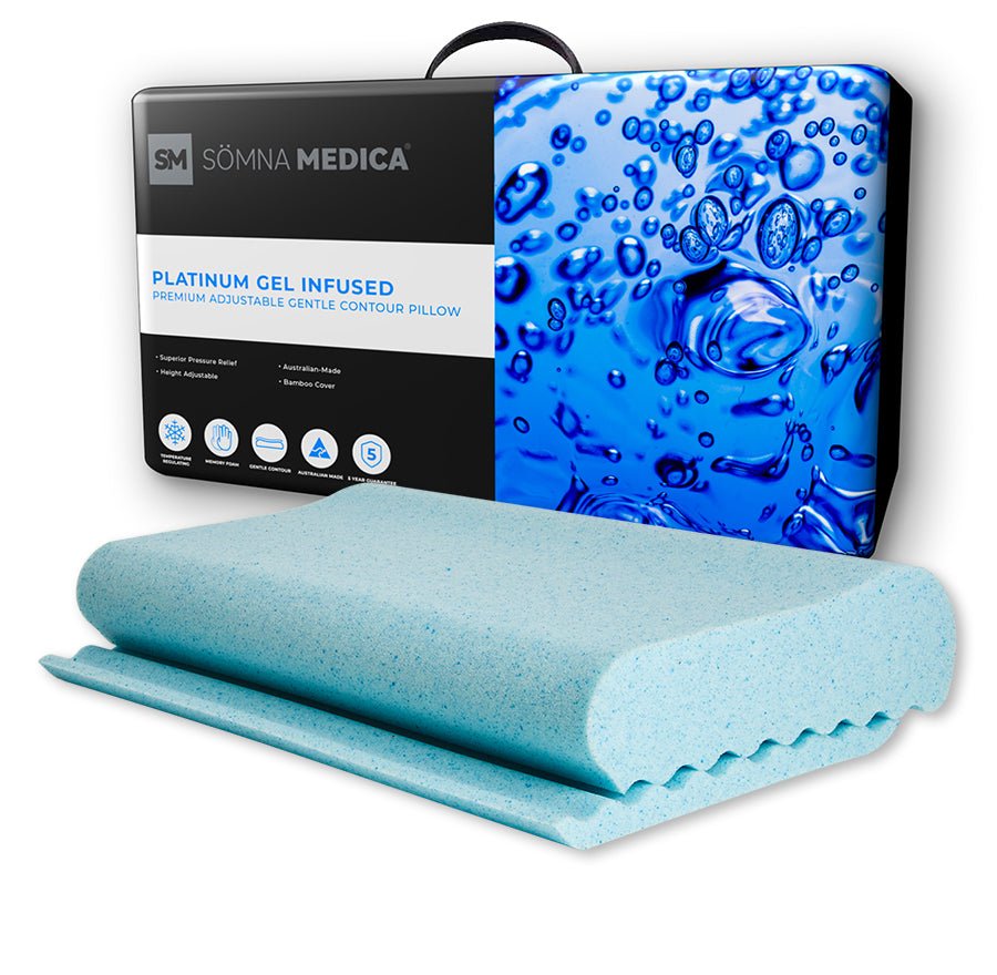 Somna Medica Gel Infused Gentle Contour Adjustable Pillow - Mattress & Pillow SciencePillows